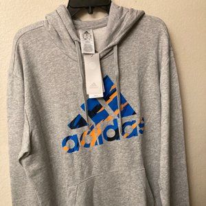 Adidas Mens Grey Hoodie Size Medium